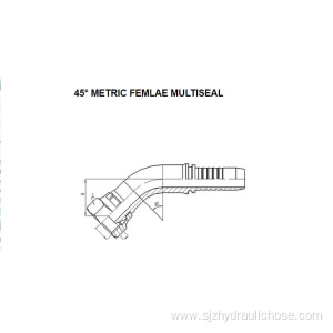 45° Metric Female Multiseal 20141